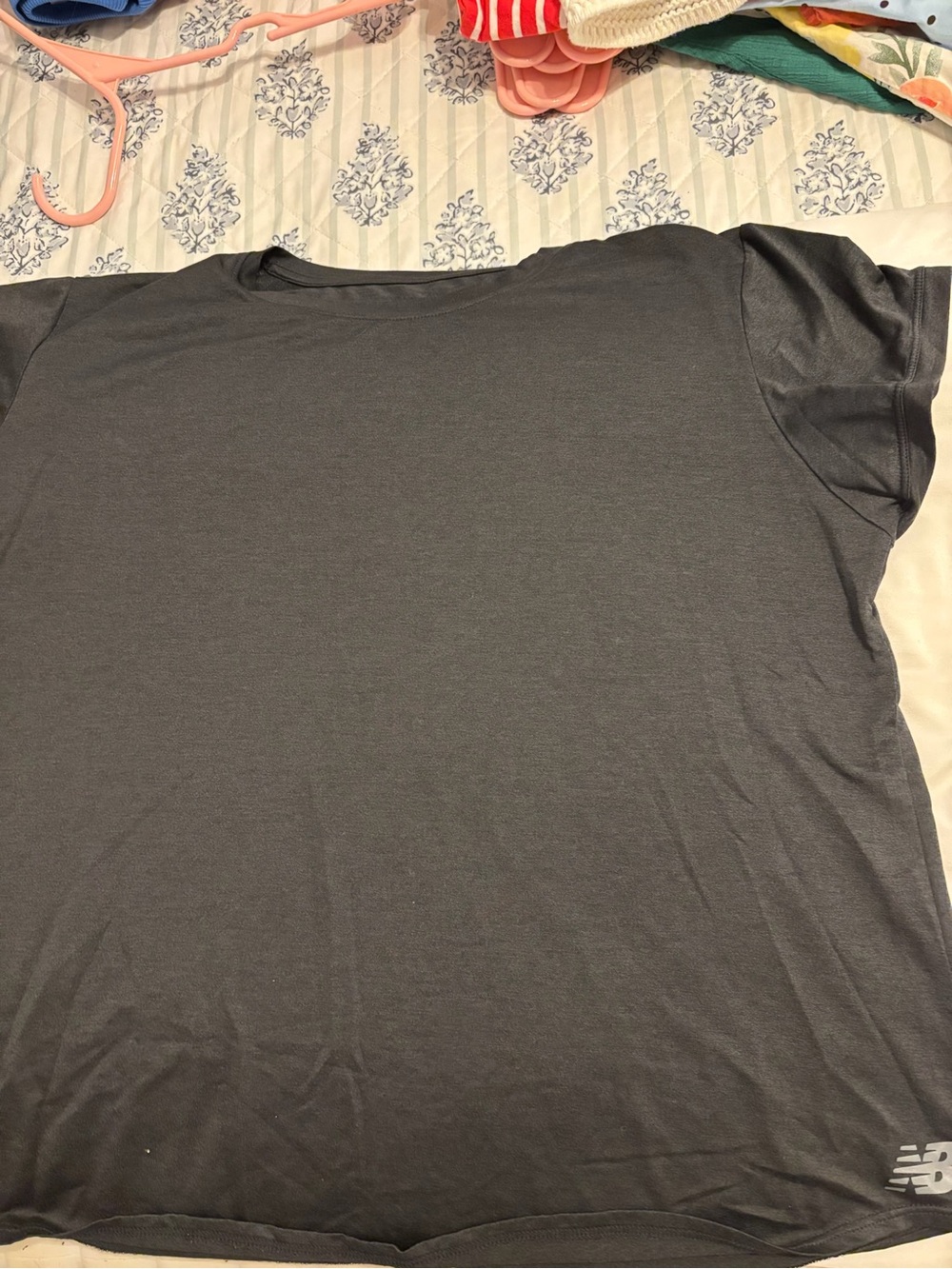 New Balance Gray Short-Sleeve Performance Tee